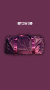 Purple Duffel Bag with Shoe Compartment