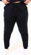 Relaxed Fit Jogger Sweatpants in Black